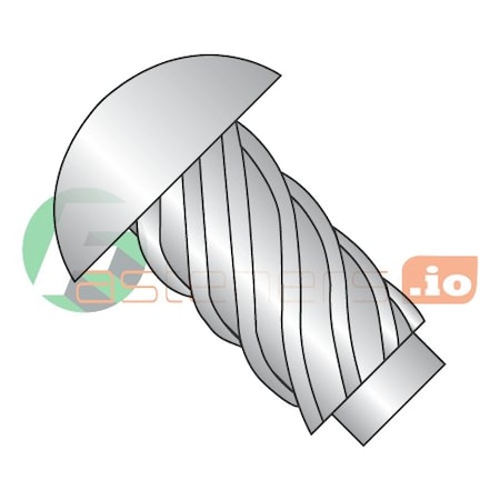 Newport Fasteners Self-Drilling Screw, #00 x 1/4 in, 18-8 Stainless Steel Domed Head Hammer Drive Drive, 10000 PK 610451